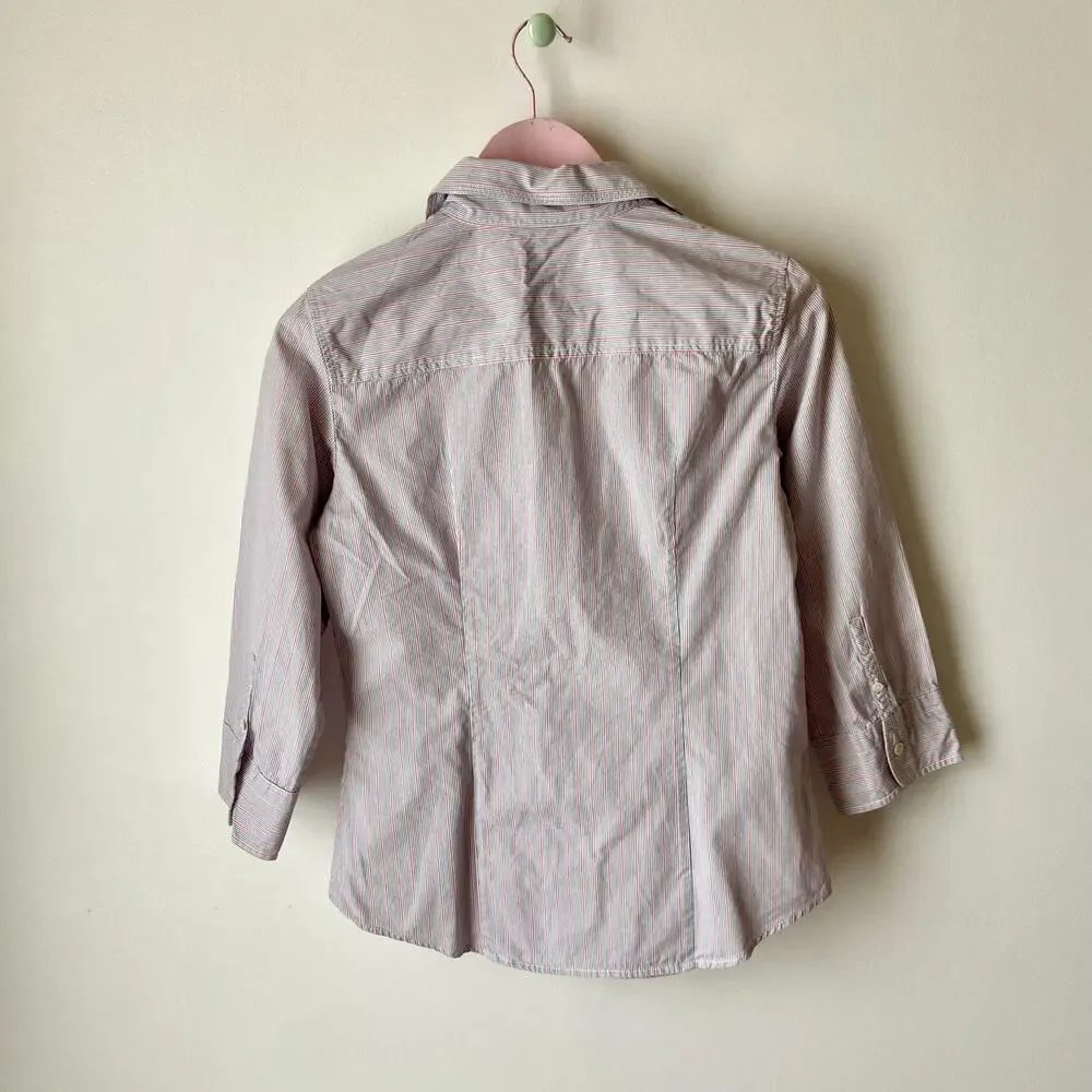 J. Crew Striped Button-Down Shirt Size Medium